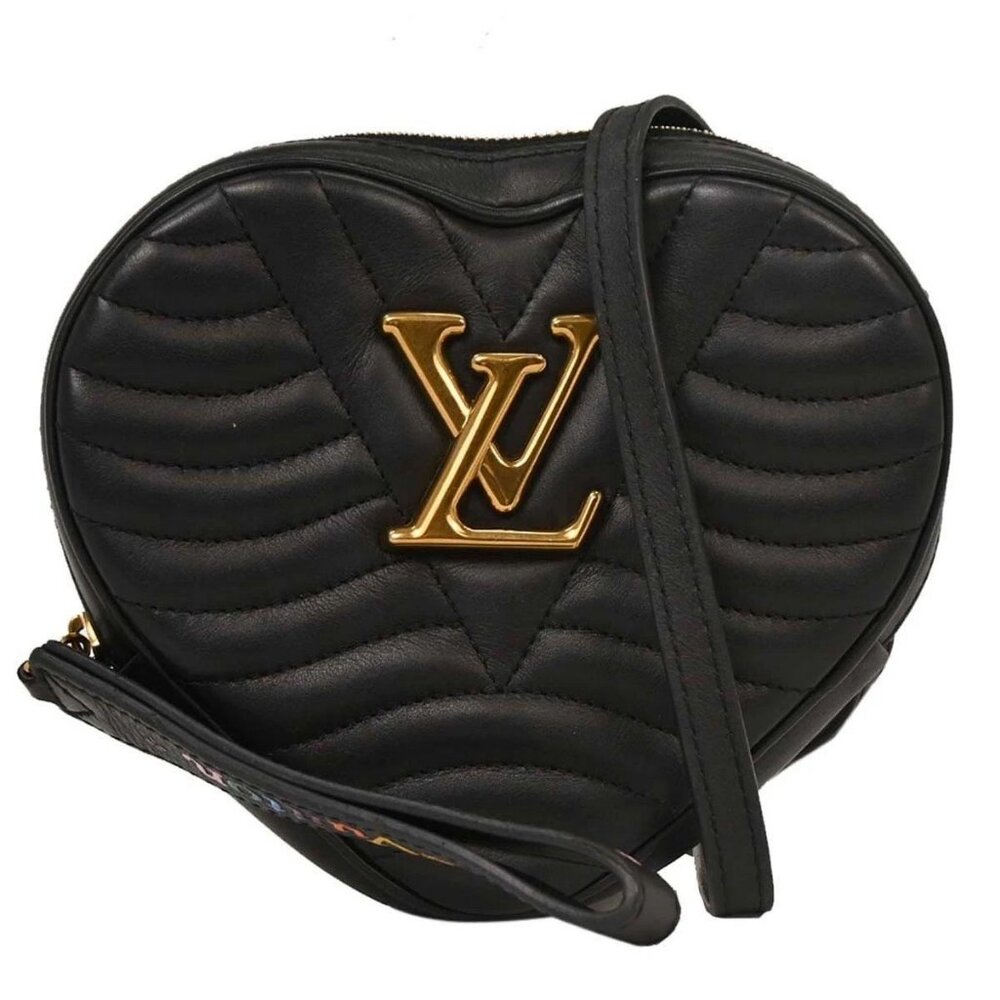 Louis Vuitton Black New Wave Heart Clutch Shoulder Bag - Picture 1 of 10